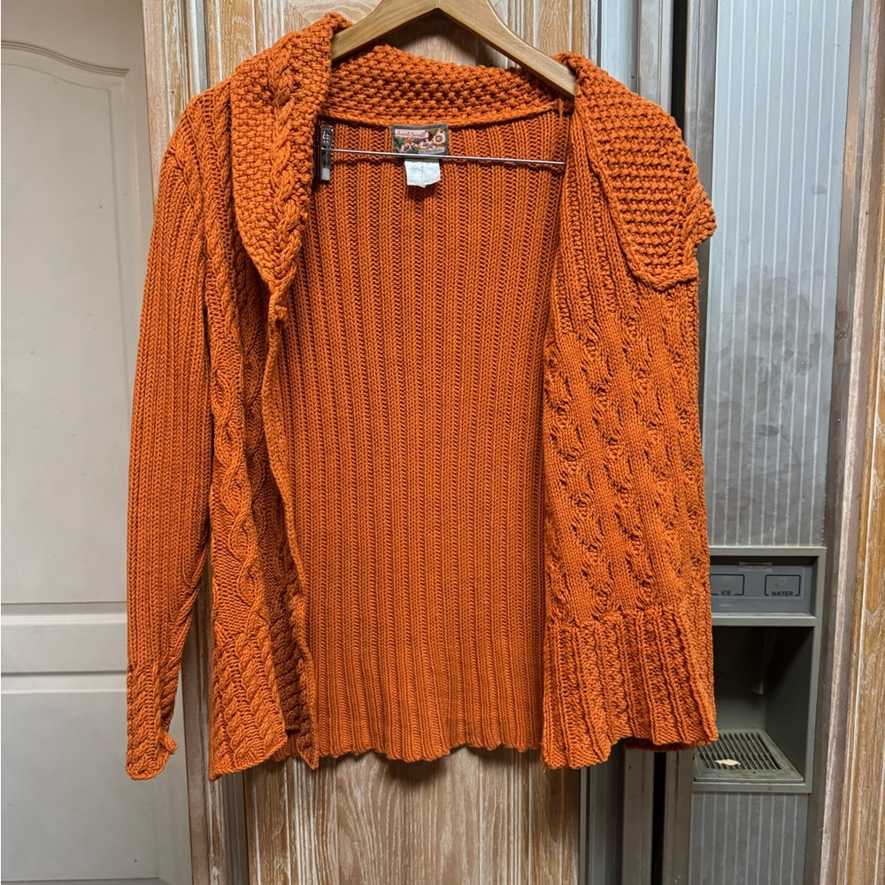 April Cornell Vibrant Orange Women's Cardigan
